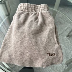 TNA sweatpants cozy fleece perfect fit q